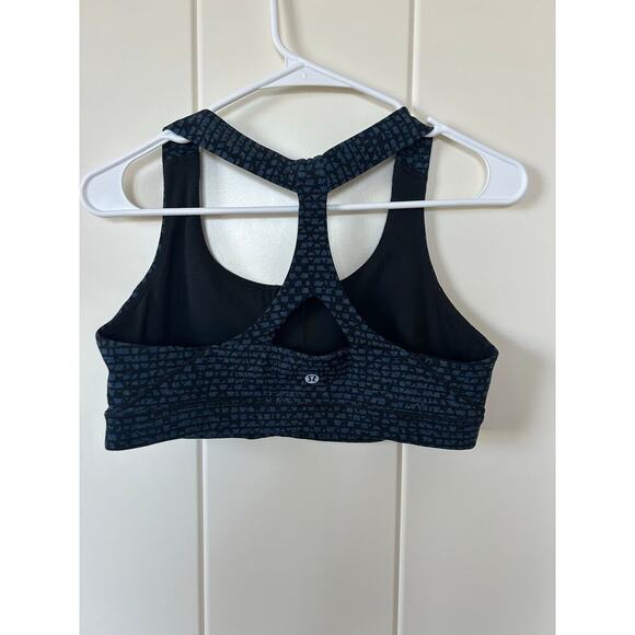 Lululemon Fast Lane Workout Bra Teal Size 10 - Picture 2 of 11